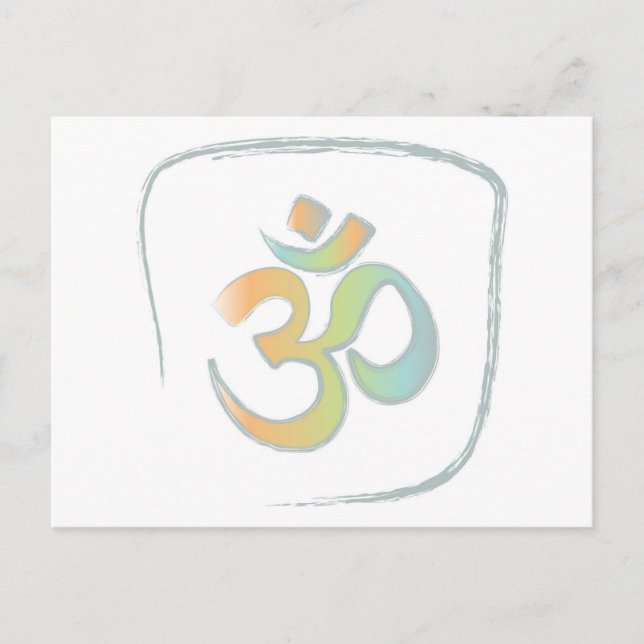 Om or Aum Postcard (Front)