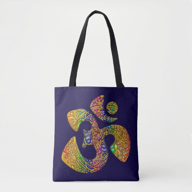 OM Ornaments + your backgr. & ideas Tote Bag (Front)