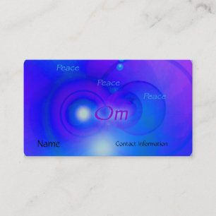 Om ~ Peace Business Card