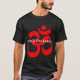 OM-RED, PEACE ON EARTH T-Shirt