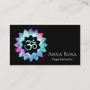 *~* Om Reiki Yoga Massage Lightworker Business Card