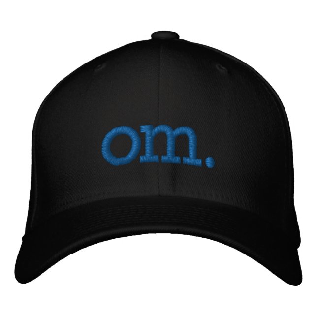 om sanskrit meditation aum embroidered hat (Front)