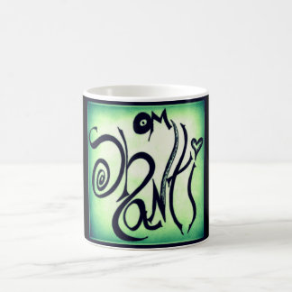 OM SHANTI GRAFFITI COFFEE MUG