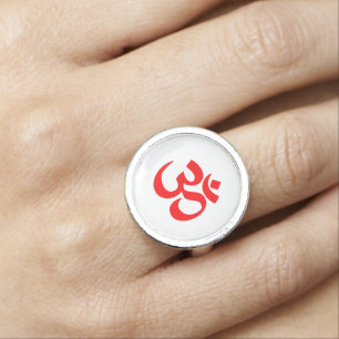 Om Shanti Om Aum Namah Shivay Omkara Pranav Symbol Ring