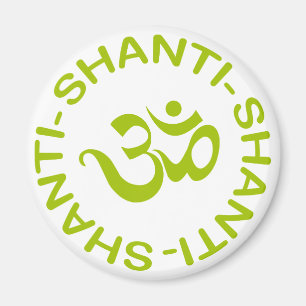 Om Shanti Shanti Shanti Gift Magnet