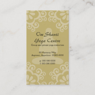 Om Shanti Yoga Business Card