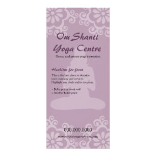Om Shanti Yoga Rack Card