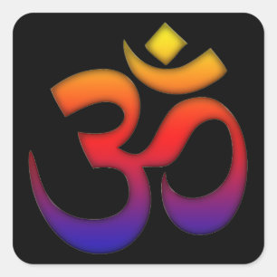 om square sticker