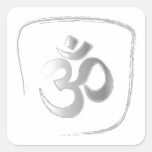OM SQUARE STICKER