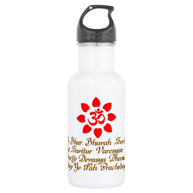 Om symbol 532 ml water bottle (Front)