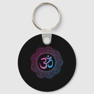 Om Symbol Aum Ohm Hindu Zen Tantra Yoga Day Namast Key Ring