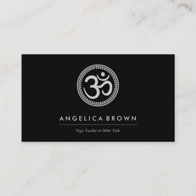 Om Symbol Business Card (Front)