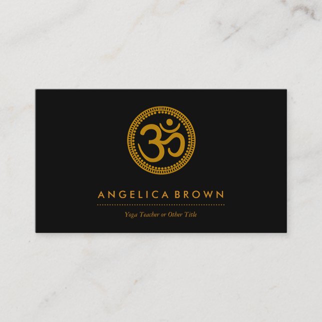 Om Symbol Business Card (Front)