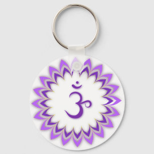 Om Symbol / Crown Chakra Key Ring