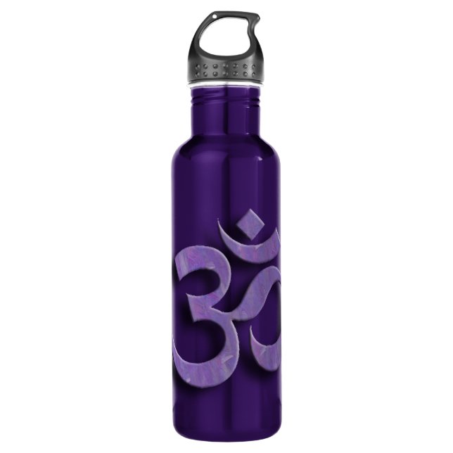 Om Symbol Custom Water Bottle (Front)