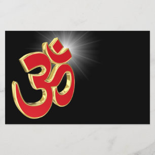 Om symbol flyer
