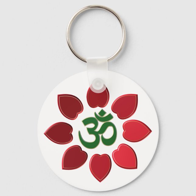 Om symbol key ring (Front)