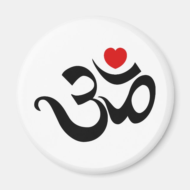 Om Symbol Magnet (Front)