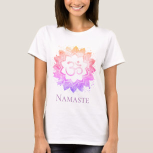 *~* OM Symbol Namaste Lotus Flower Mandala T-Shirt