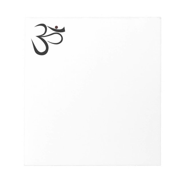 Om Symbol Notepad (Front)