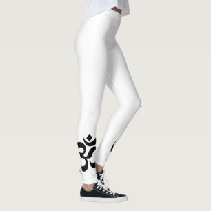 Om Symbol Ohm Yoga Spiritual Buddhism Leggings
