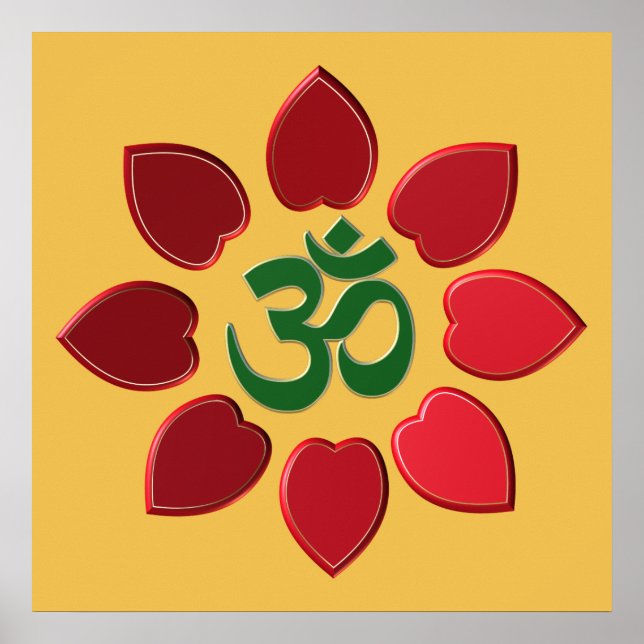 Om symbol poster (Front)