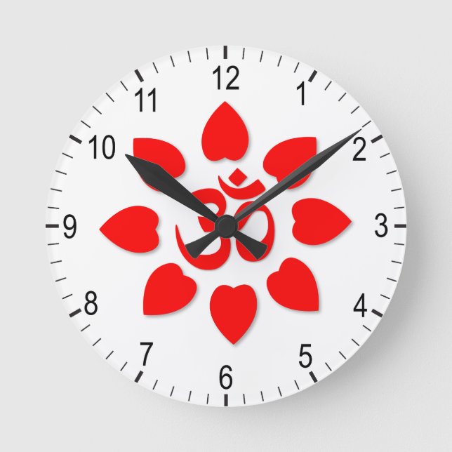 Om symbol round clock (Front)