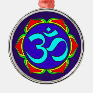 om symbol sacred Buddhism religion zen yoga flower Metal Tree Decoration