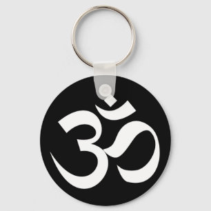 om symbol sacred Buddhism religion zen yoga Key Ring