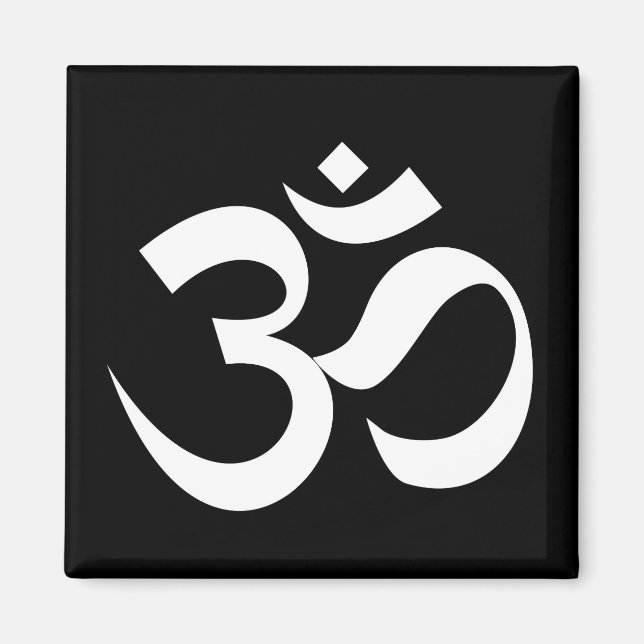 om symbol sacred Buddhism religion zen yoga Magnet (Front)