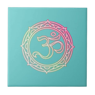 Om Symbol Sanskrit Tile