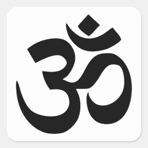 Om Symbol Square Sticker