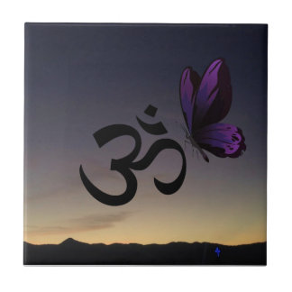 Om symbol tile