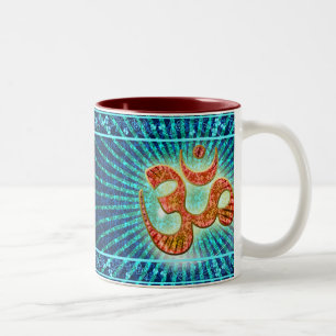 OM - the sacred Omkara Two-Tone Coffee Mug