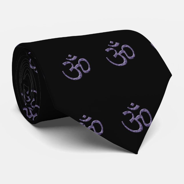 OM Tie-spirituality Tie (Rolled)