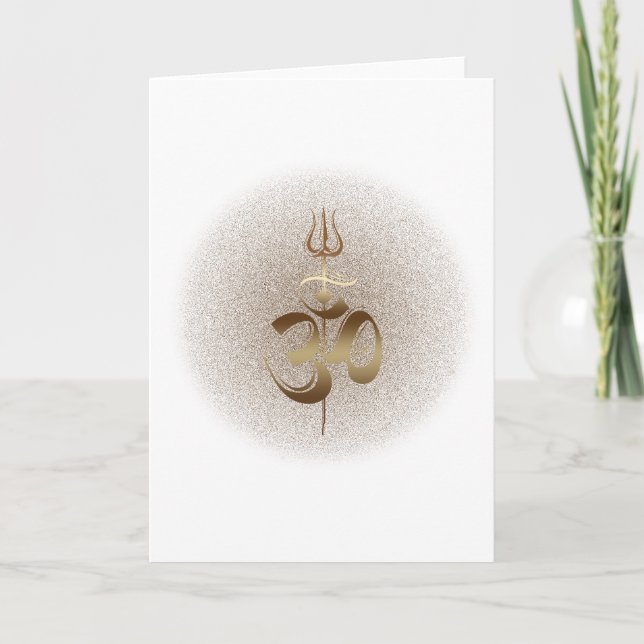 OM-Trishul - Card, Greeting  / Note Card (Front)