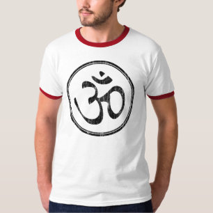 Om White Circle T-Shirt