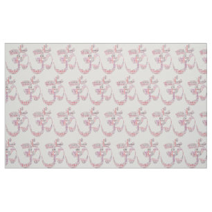 Om words symbol fabric