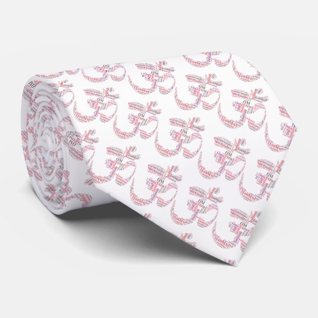 Om words symbol tie (Rolled)