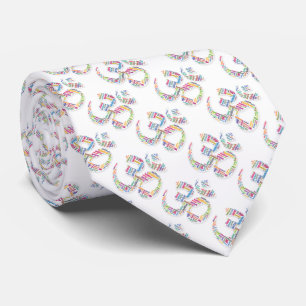 Om words symbol tie