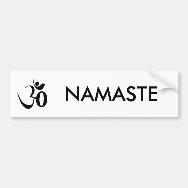 Om Yoga Meditation Bumper Sticker (Front)