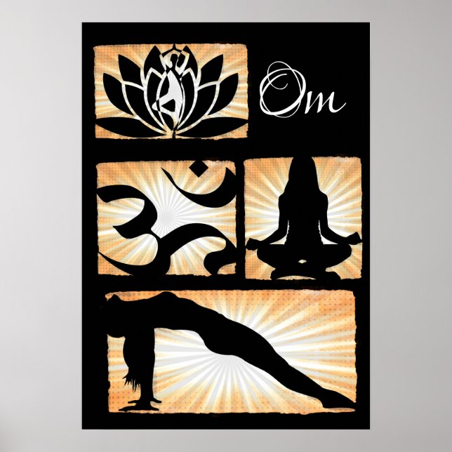 Om Yoga Meditation Poster (Front)
