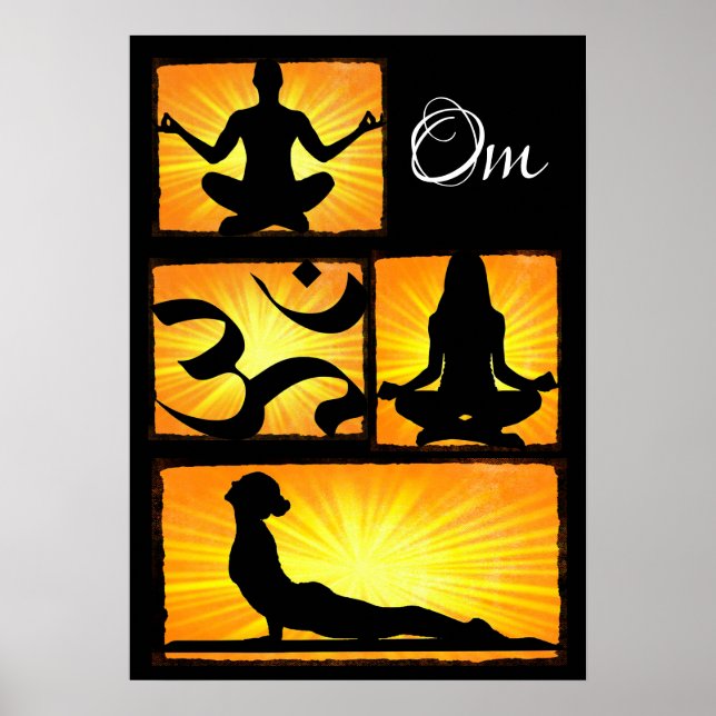 Om Yoga Meditation Poster (Front)