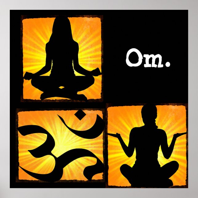 Om Yoga Meditation Poster (Front)