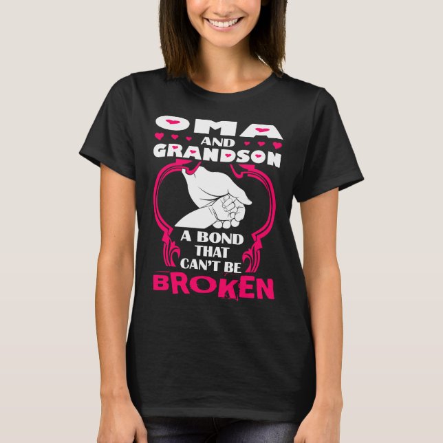 Oma And Grandson Bond That Cant Be Broken Tee (Front)