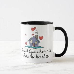 Oma and Opa's Home is Where the Heart is Mug