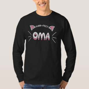 Oma Cat Person German Grandom Granny Nana Mum Kitt T-Shirt