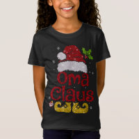 Oma Claus Christmas Pajama Family Matching Xmas