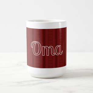 Oma Deep Red Coffee Mug