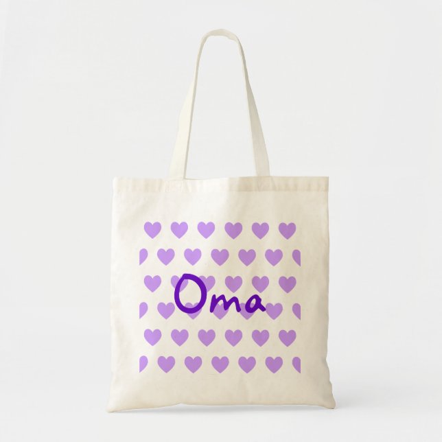 Oma in Purple Tote Bag (Front)